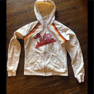 Paul frank hood sweatshirt with accent stripe